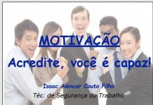Palestra motivacional: Acredite, Você é capaz!