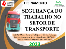 Treinamento de Segurança para Motoristas da empresa 2023