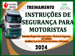 Treinamento Instruções de Segurança para Motoristas